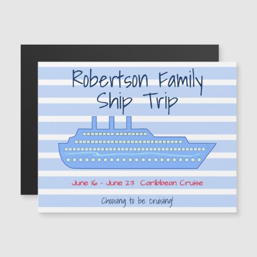 Personalisiertes Cruise Theme Stateroom Magnet (Vorne/Hinten)