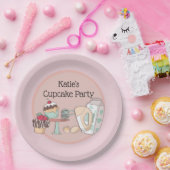 Personalisiertes Cupcake Backen Party Pappteller (Party)