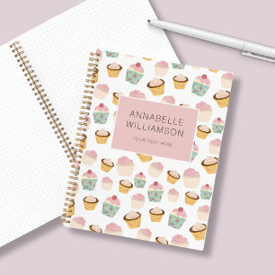 Personalisiertes Cupcake-Muster Notizblock