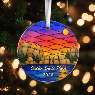 Personalisiertes Custer State Park Acryl-Ornament, Ornament
