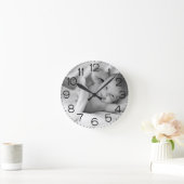 Personalisiertes Custom Baby Foto Kinderzimmer Runde Wanduhr (Zuhause)
