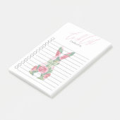 Personalisiertes Custom Bunny Design Post-it Klebezettel (angewinkelt)