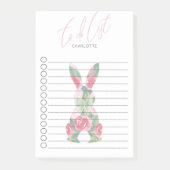 Personalisiertes Custom Bunny Design Post-it Klebezettel (Vorderseite)