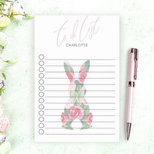 Personalisiertes Custom Bunny Design Post-it Klebezettel