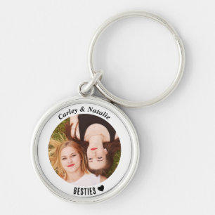 Personalisiertes Custom Foto Besties Best Friend Schlüsselanhänger