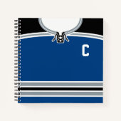 Personalisiertes Custom Ice Hockey Jersey Notizbuch (Vorderseite)