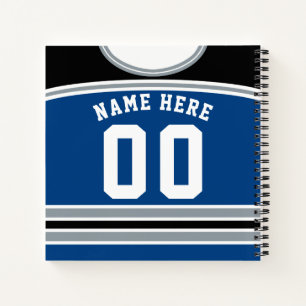 Personalisiertes Custom Ice Hockey Jersey Notizbuch