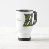 Personalisiertes D Daisy Monogramm Anfangsbuchstab Reisebecher (VorderseiteRechts)