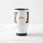 Personalisiertes D Daisy Monogramm Anfangsbuchstab Reisebecher (Mittel)