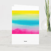 Personalisiertes Dabbing Unicorn Girl Happy Birthd Karte (Rückseite)