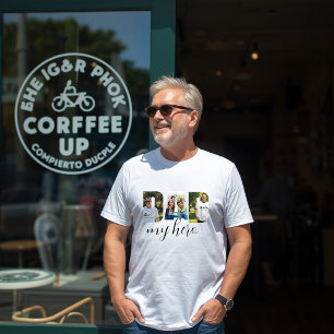 Personalisiertes »DAD my hero« Weißes T-Shirt