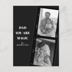 Personalisiertes "Dad You Are Magic" Zwei Väter Fo Postkarte