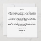 Personalisiertes Daddy Foto Geburtstagskarte - ged Einladung (Rückseite)