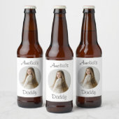 Personalisiertes Daddy-Geschenk - Gewohntes Kinder Bierflaschenetikett (Flaschen)