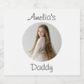 Personalisiertes Daddy-Geschenk - Gewohntes Kinder Bierflaschenetikett (Einzelnes Label)