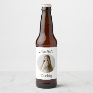 Personalisiertes Daddy-Geschenk - Gewohntes Kinder Bierflaschenetikett