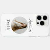Personalisiertes Daddy-Geschenk - Gewohntes Kinder Case-Mate iPhone Hülle (Rückseite (Horizontal))