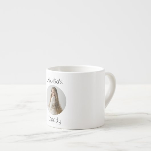 Personalisiertes Daddy-Geschenk - Gewohntes Kinder Espressotasse (Vorderseite Rechts)