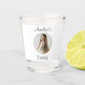 Personalisiertes Daddy-Geschenk - Gewohntes Kinder Schnapsglas (Vorderseite)
