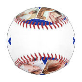 Personalisiertes "Daddy & Me" Foto Baseball (Rückseite)