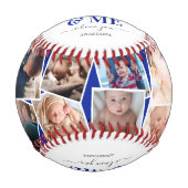 Personalisiertes "Daddy & Me" Foto Baseball (Vorderseite)