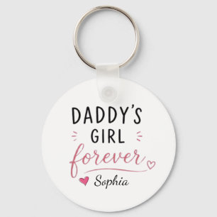 Personalisiertes Daddy's Girl Forever Schlüsselanhänger