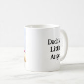 Personalisiertes Daddy's Little Angel Foto Kaffeetasse (VorderseiteRechts)