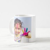 Personalisiertes Daddy's Little Angel Foto Kaffeetasse (Vorderseite Links)