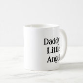 Personalisiertes Daddy's Little Angel Foto Kaffeetasse (VorderseiteRechts)