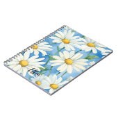 Personalisiertes Daisy Blume Muster Notizblock (Linke Seite)