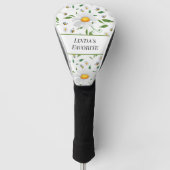 Personalisiertes Daisy- und Bienenflormuster Golf Headcover (Vorderseite)