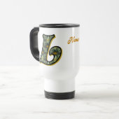 Personalisiertes Daisying Initial L Reisebecher (Vorderseite Links)