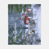 Personalisiertes Dalmatiner-, Sleigh-u. Fleecedecke (Vorderseite)