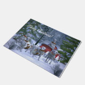 Personalisiertes Dalmatiner-, Sleigh-u. Fußmatte (Schrägansicht)