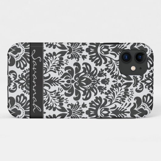 Personalisiertes Damasdesign Case-Mate iPhone Hülle (Rückseite (Horizontal))