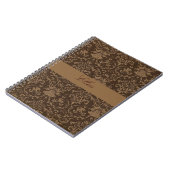personalisiertes Damast-Notebook Notizblock (Linke Seite)