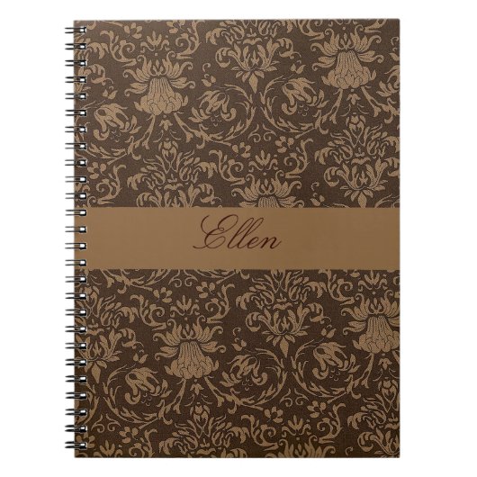 personalisiertes Damast-Notebook Notizblock (Vorderseite)