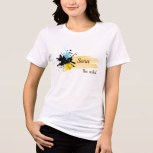 Personalisiertes Damen-T-Shirt mit Künstlernamen Tri-Blend Shirt