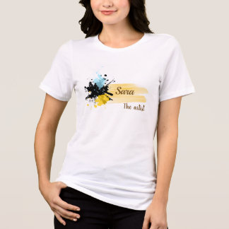 Personalisiertes Damen-T-Shirt mit Künstlernamen Tri-Blend Shirt