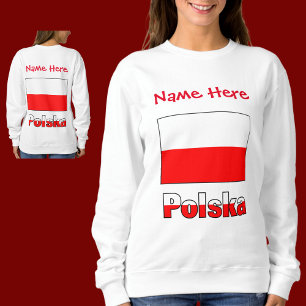 Personalisiertes Damen-T-Shirt mit Polska und poln Sweatshirt