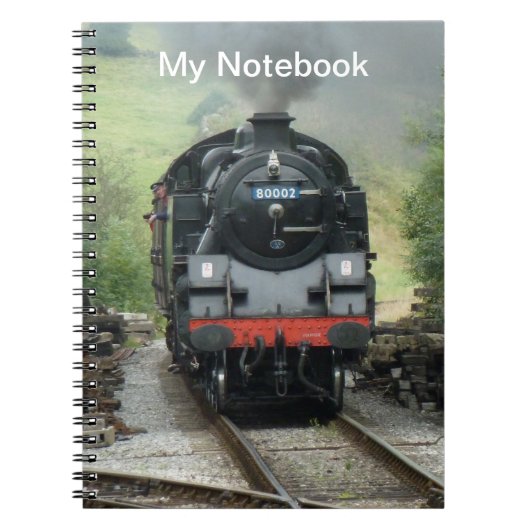 Personalisiertes Dampf-Zug-Notizbuch Notizblock (Vorderseite)