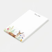 Personalisiertes Damwild Reh Weibchen Post-it Klebezettel (angewinkelt)