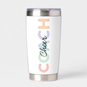 Personalisiertes Dankeschön-Geschenk für Cheer Coa Thermobecher (Vorderseite)