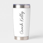 Personalisiertes Dankeschön-Geschenk für Cheer Coa Thermobecher (Rückseite)