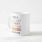 Personalisiertes Dankeschön-Geschenk für Lehrer |  Kaffeetasse (Vorderseite Links)