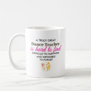 Personalisiertes Dankeschön-Geschenk für Tanzlehre Kaffeetasse