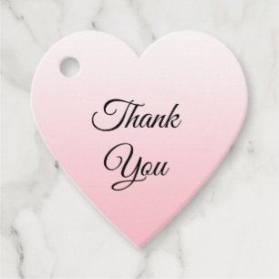 Personalisiertes Dankeschön in verblasstem Rosa-Ge Geschenkanhänger