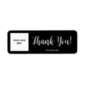 Personalisiertes Dankeschön Label: Ihr Name und Ih (Vorne)