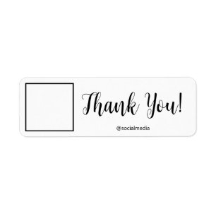 Personalisiertes Dankeschön Label: Ihr Name und Ih