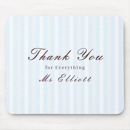 Personalisiertes Dankeschön-Lehrer-Mauspad Bluebel Mousepad (Vorne)